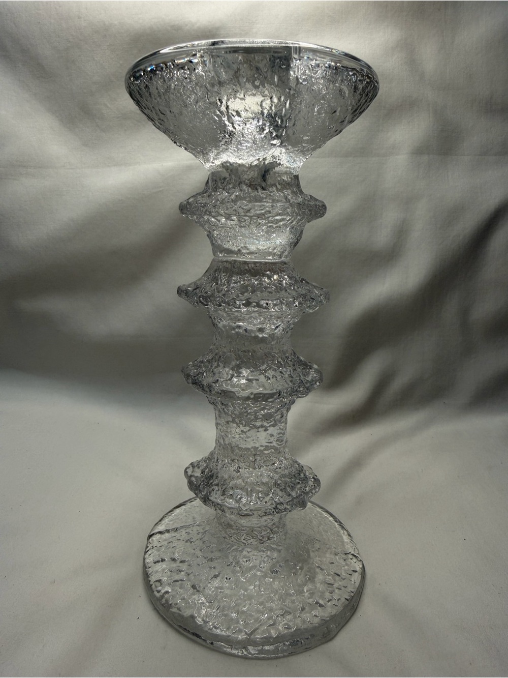 Vintage Iittala Festivo 4 Ring Candle Holder Timo Sarpaneva Signed "TS" Finland